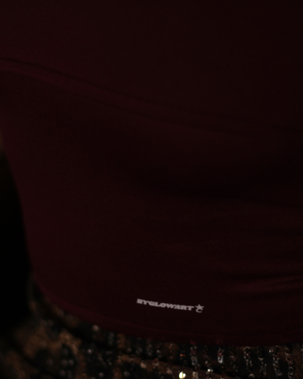 GLOW FIT - strapless top merlot