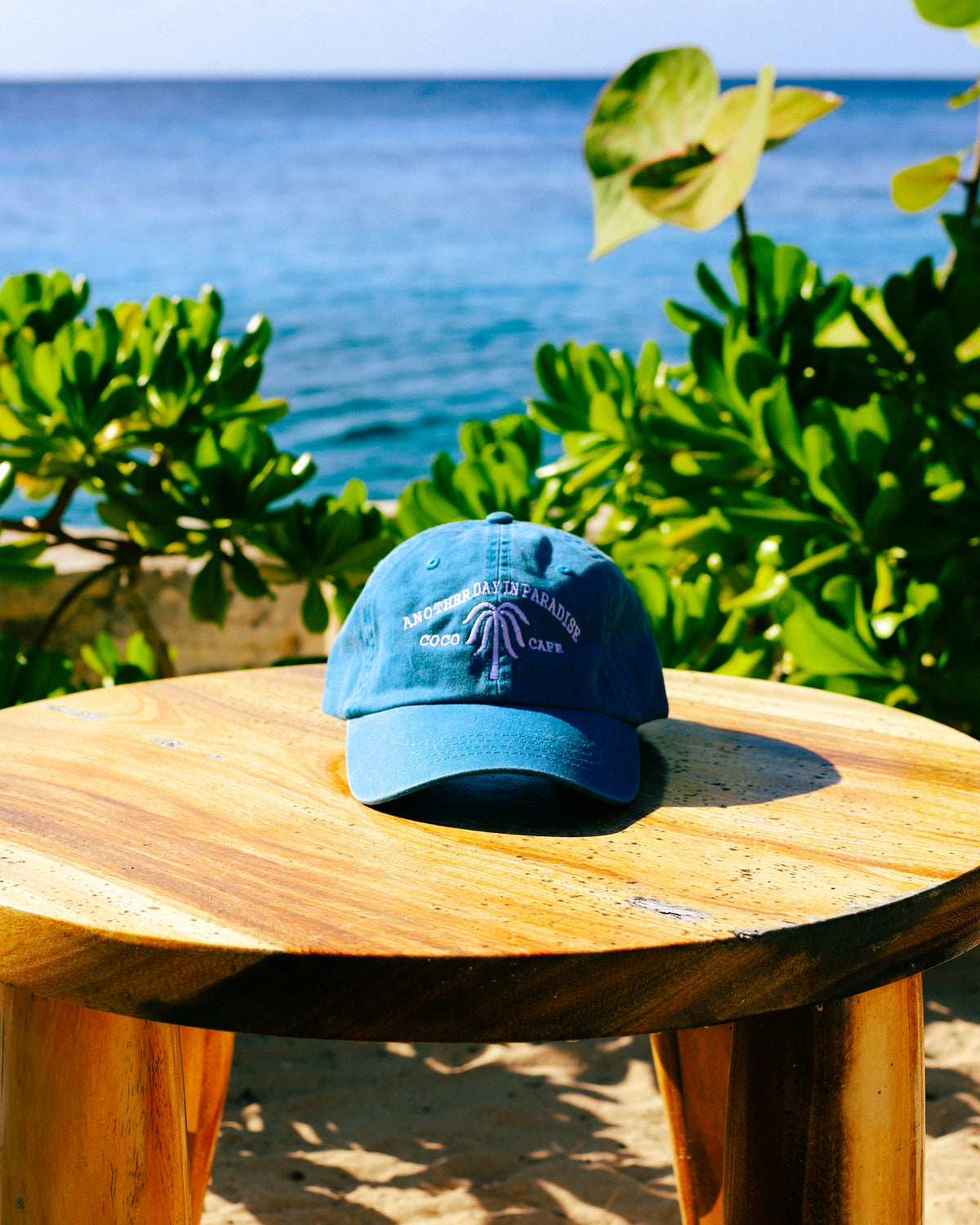 In Paradise-gorra azul con bordado