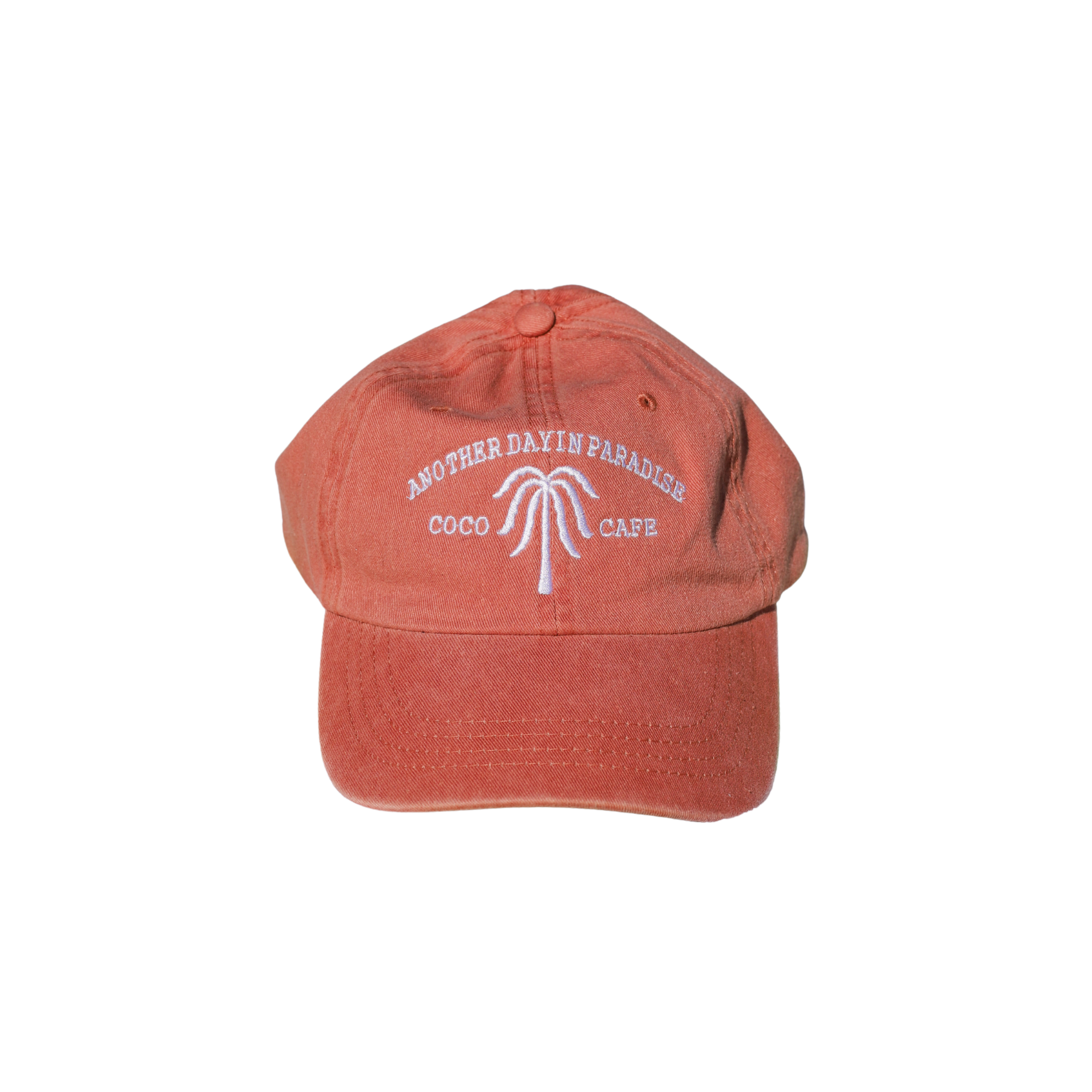 In Paradise-gorra salmon con bordado