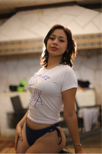 baby tee GLOWART P.O.E