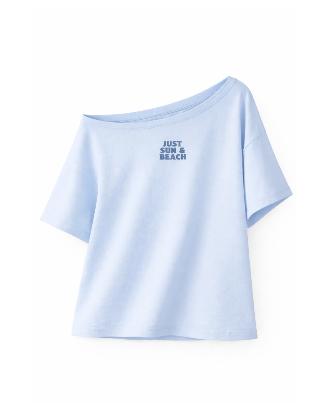 sun drip - one shoulder tee BLUE