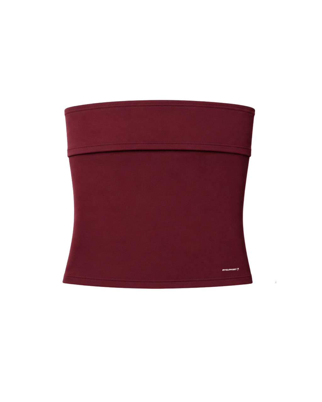 GLOW FIT - strapless top merlot